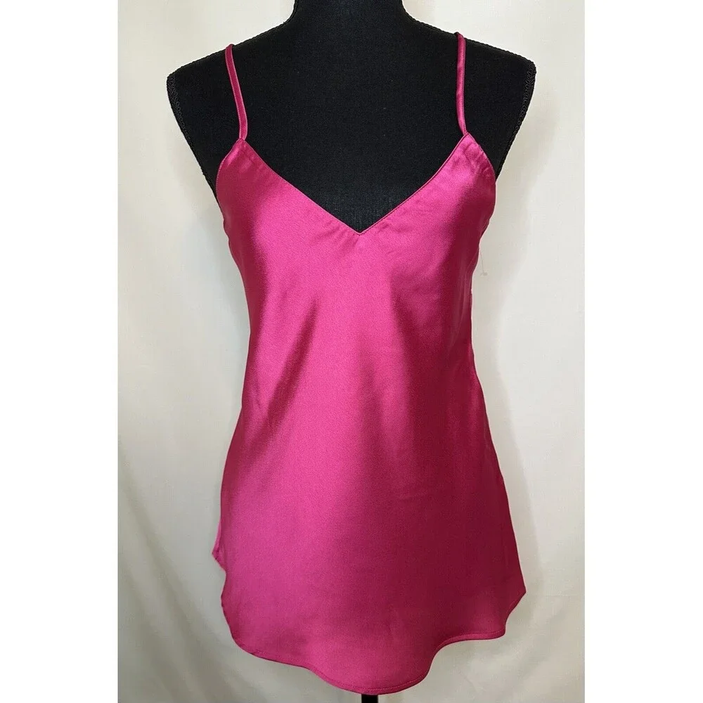 ETAM Fuchsia Lace Feminine Romantic Camisole Women's‎ SIZE SMALL NWOT
